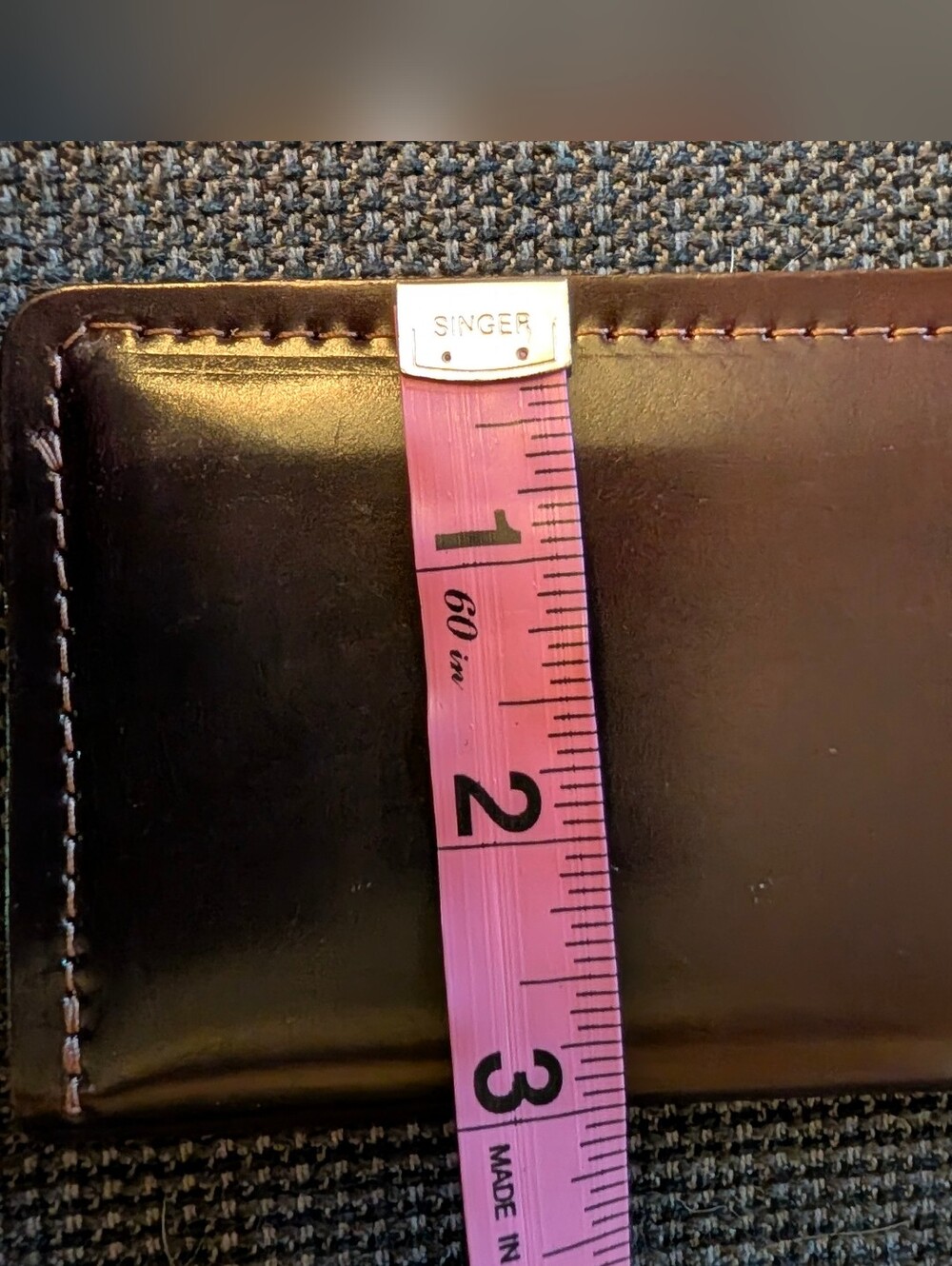 Hanks Men’s Leather Card Wallet - Brown - Picture 5 of 6